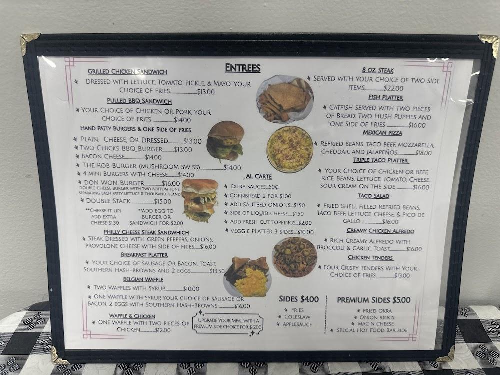 Two Chicks Diner Menu image 4
